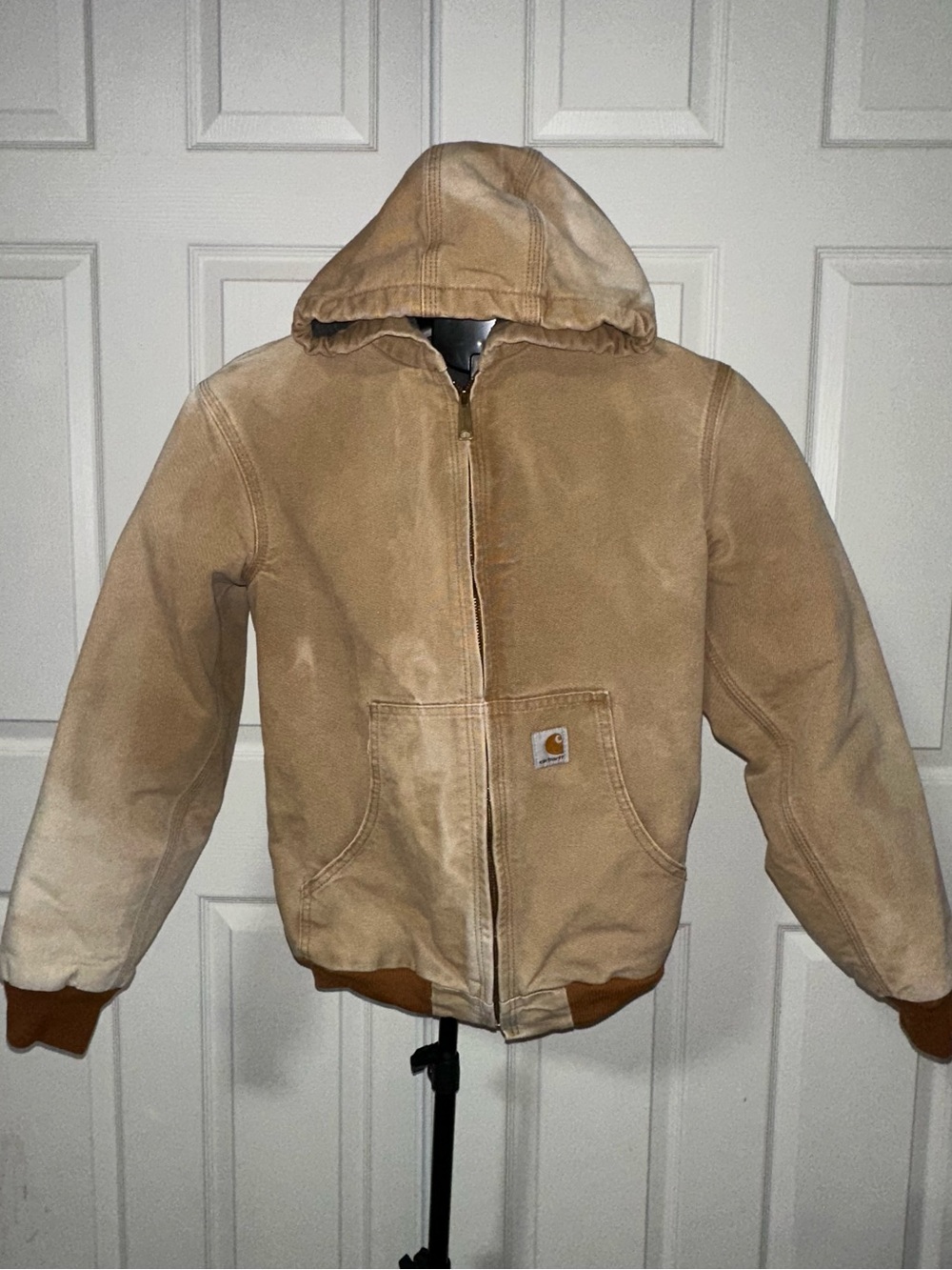 Carhartt Faded Vintage Active Jacket Kids XL Fits Womens Small Cropped